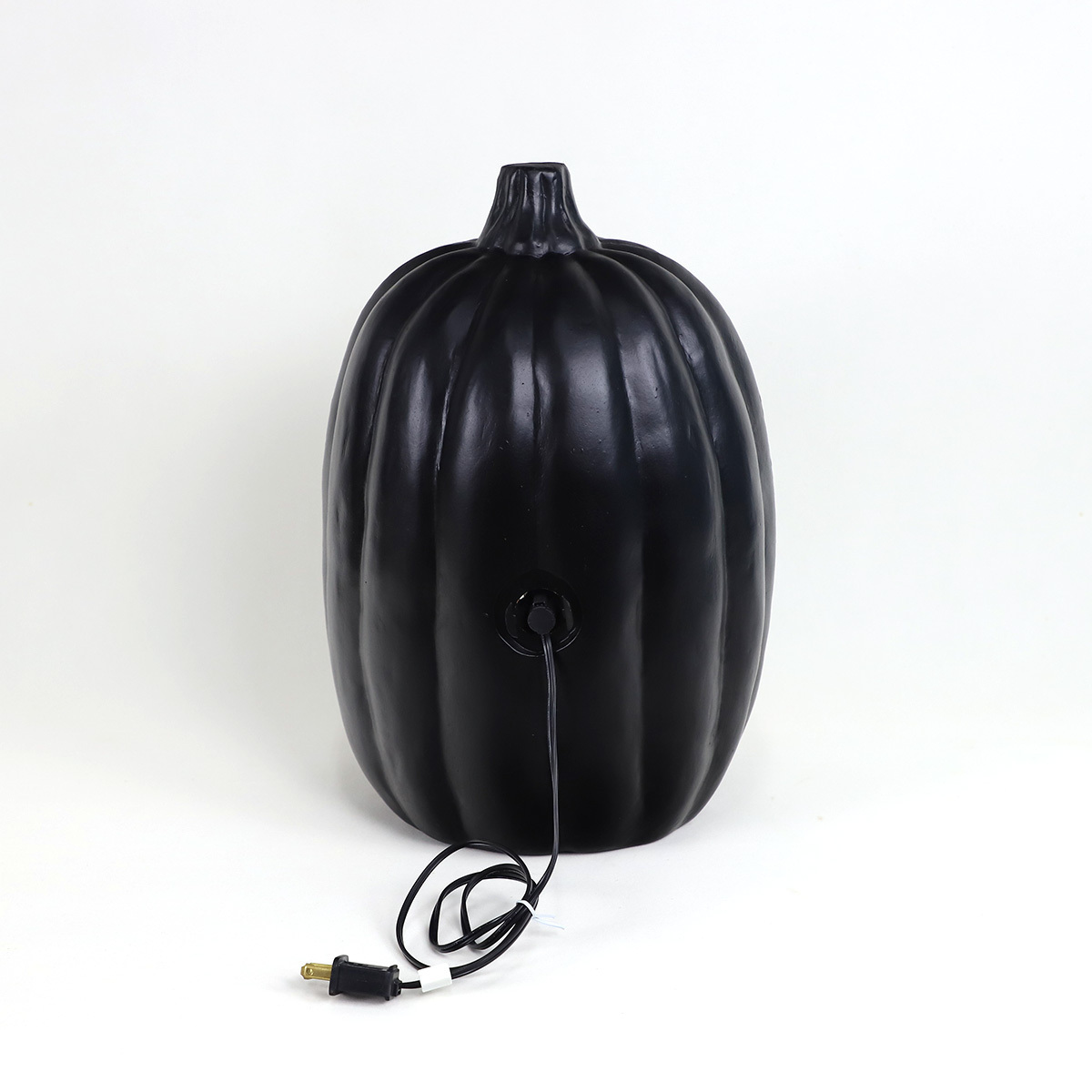 Black pumpkin face Jack O lantern Wholesale decorative artificial Halloween gift PU plastic pumpkin table decoration light lamp