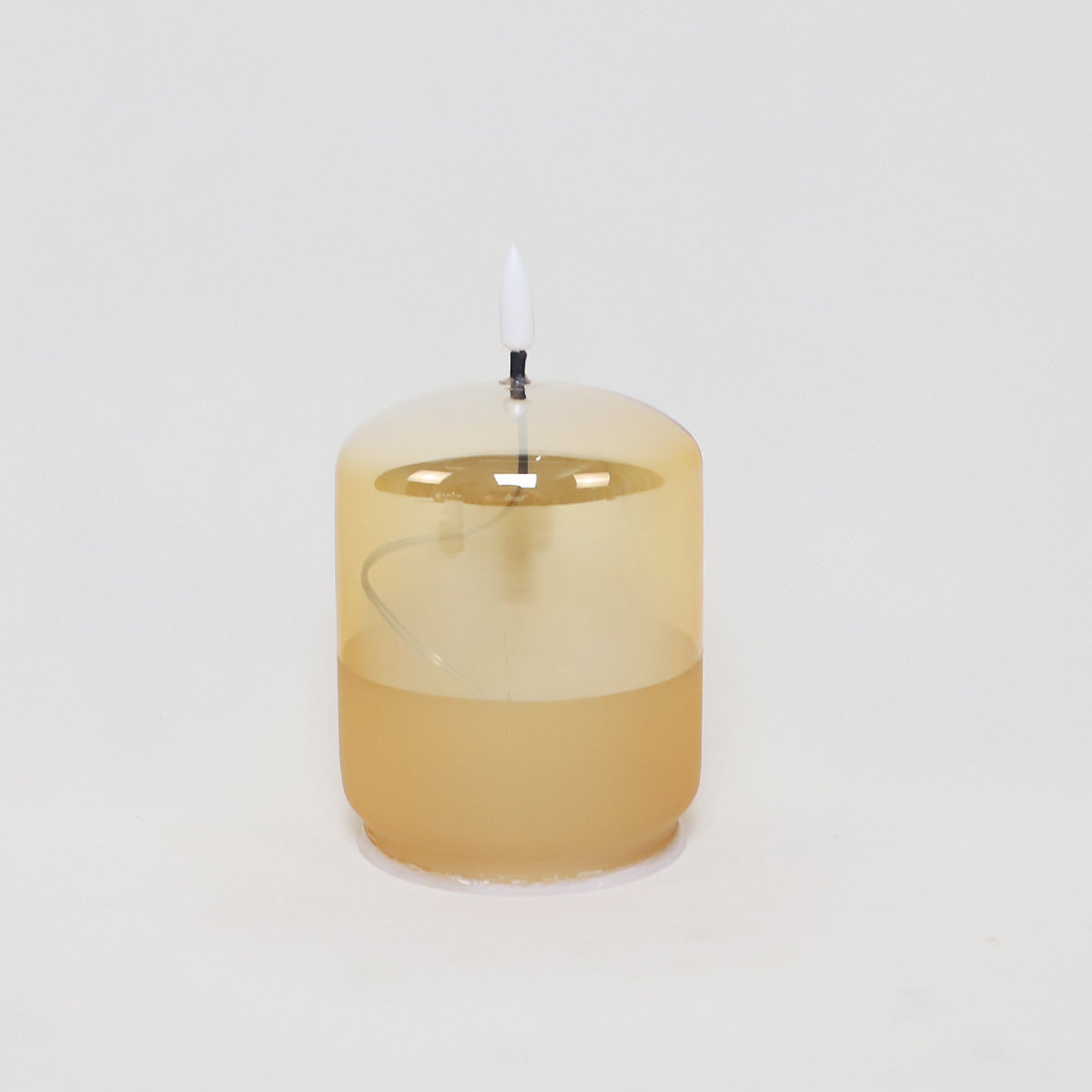 Factory Direct Battery Operated Artificial Glass Candle Warmer Lamp Home Decoration Indoor Safety Without Fire Electrical