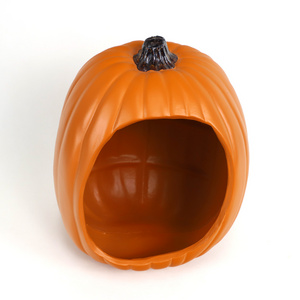 PU plastic crafts foam carvable pumpkin home yard decoration wholesale decorative hollow fillable pumpkins for sale