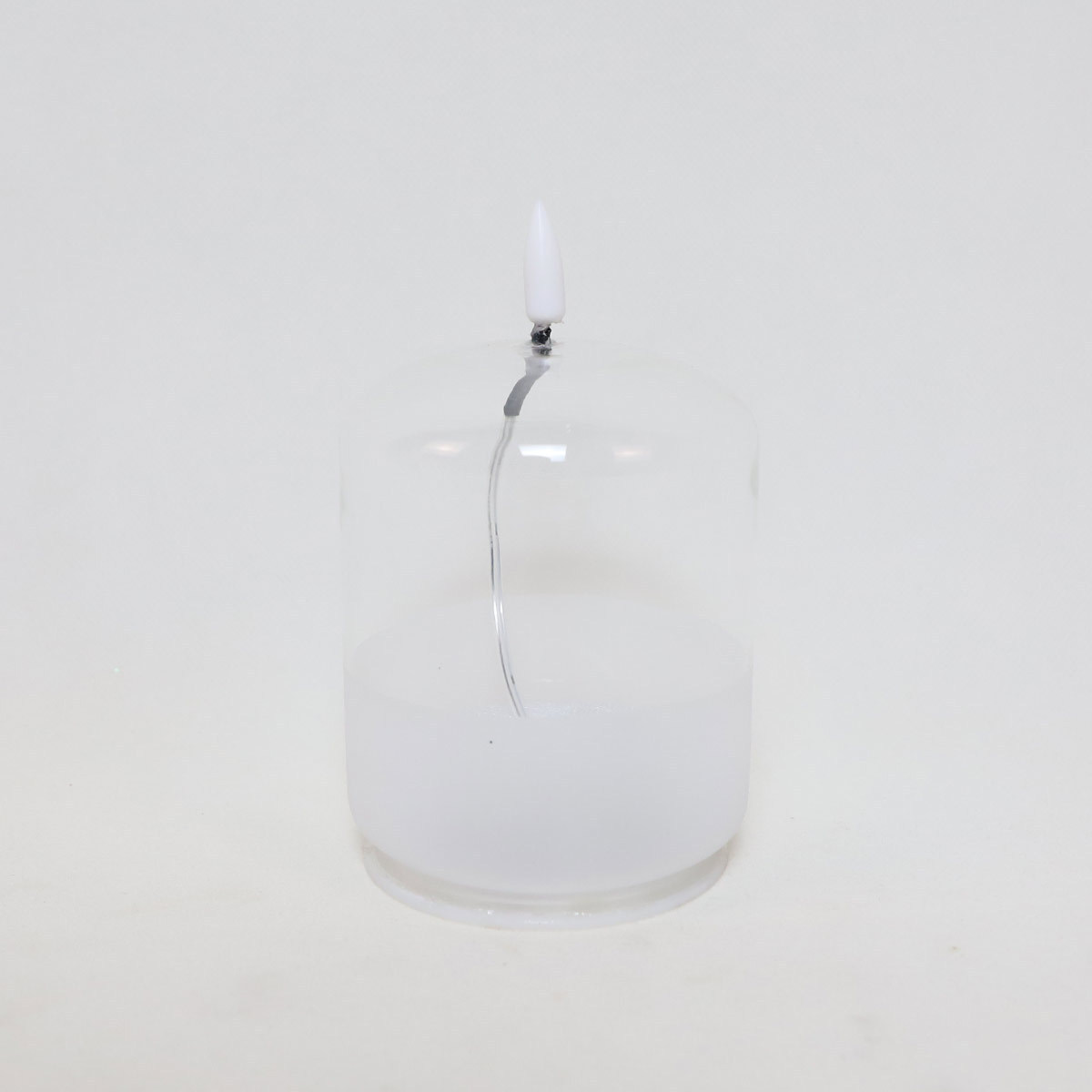 Factory Direct Battery Operated Artificial Glass Candle Warmer Lamp Home Decoration Indoor Safety Without Fire Electrical