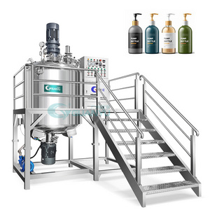 CE approved 1000L Liquid soap detergent shampoo body lotion mixing tank double jacket stainless steel mixing tank with agitator