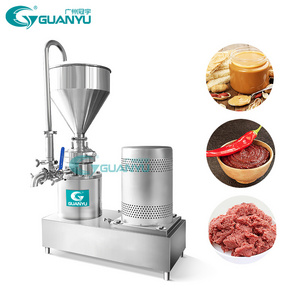 Guanyu Chili Sauce Rice Milk Horizontal Nuts Grinder Grinding Peanut Butter Colloid Mill Machine