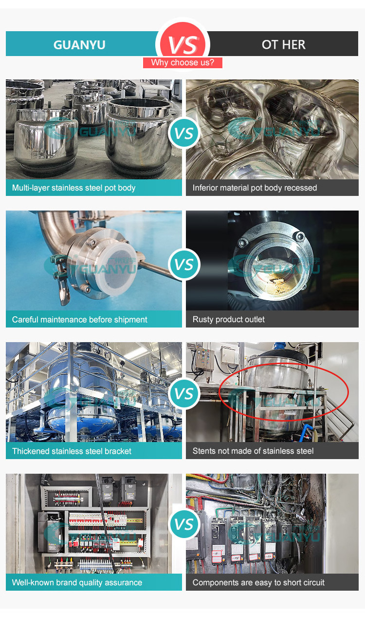 316 Stainless Steel Electric Heating Liquid Detergent Mixer 100l 200l Movable Mixing Tank Liquid Soap Shampoo Making Machine