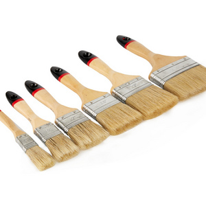 Factory Price Natural Bristle Painting Brush Professional Wooden Paint Brush