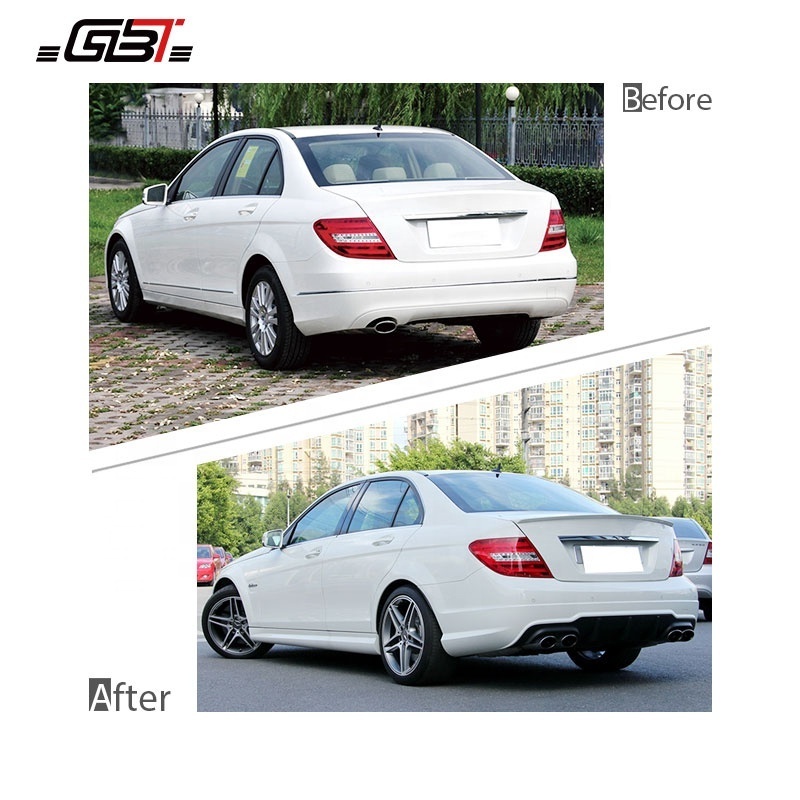 GBT Factories Instant Car Modification Upgrade For Mercedes c63 amg w204 Bodykit Exhaust Benz C63 Black Series Body Kit