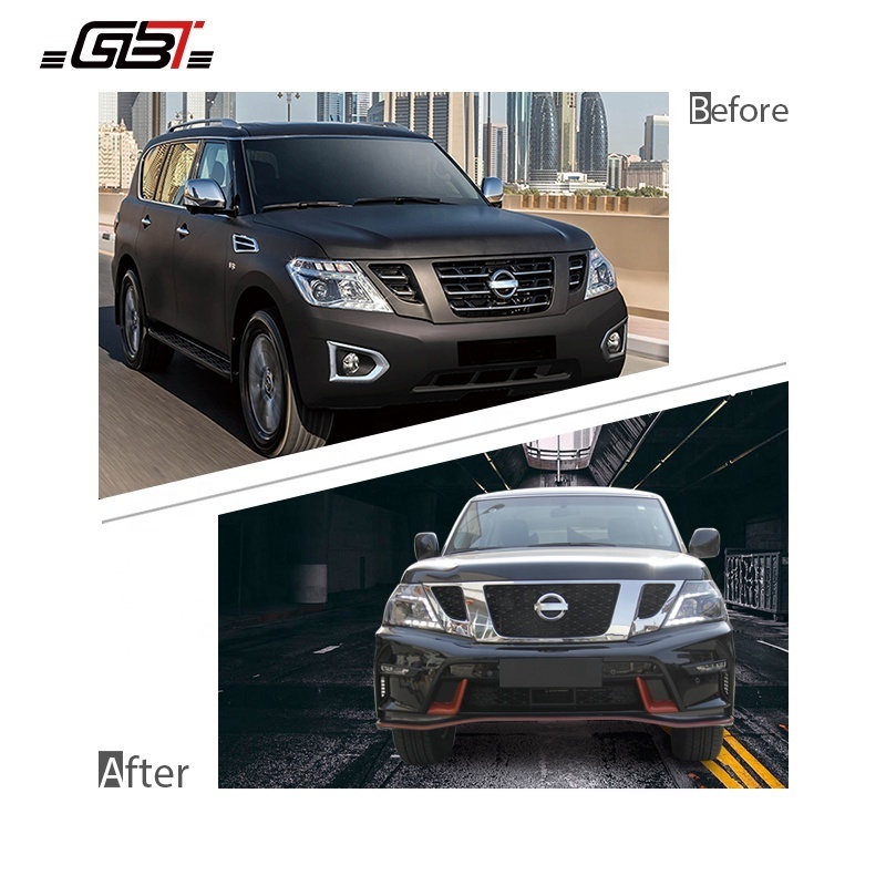 GBT car auto parts patrol Exterior upgrade body kit for 2010-2019 Nissan Patrol Y62 nismo model bumper facelift accessories