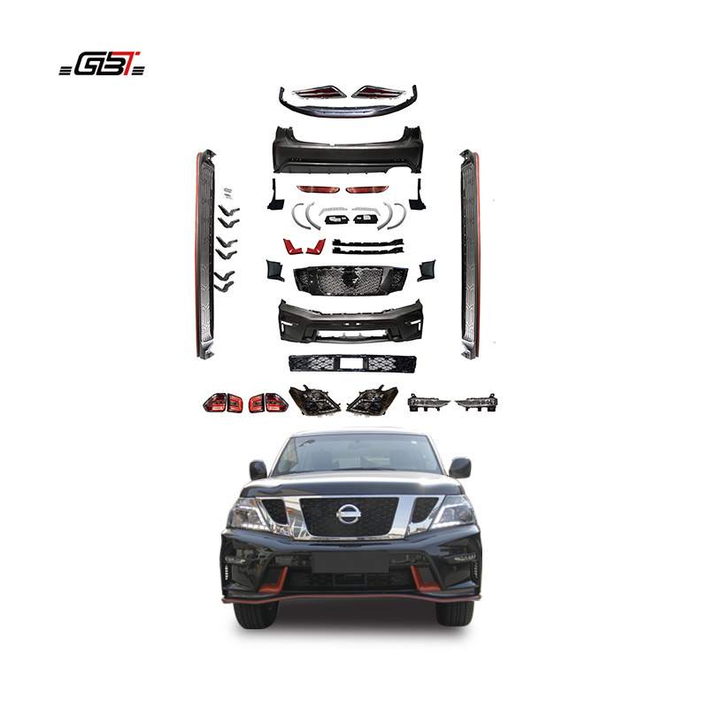 GBT car auto parts patrol Exterior upgrade body kit for 2010-2019 Nissan Patrol Y62 nismo model bumper facelift accessories