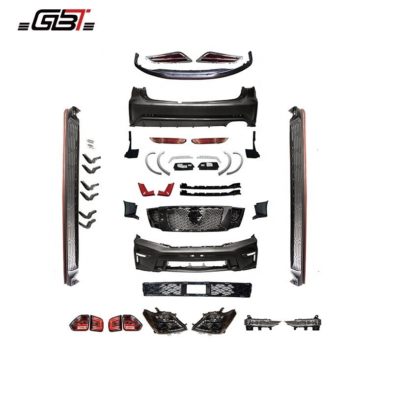 GBT car auto parts patrol Exterior upgrade body kit for 2010-2019 Nissan Patrol Y62 nismo model bumper facelift accessories