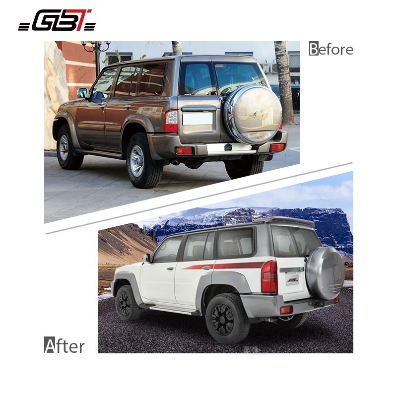 GBT Factory Patrol Safari Facelift Body Kit For 2002-2016 Nissan Patrol Y61 Safari Mode V-Teach Car Exterior Accessories