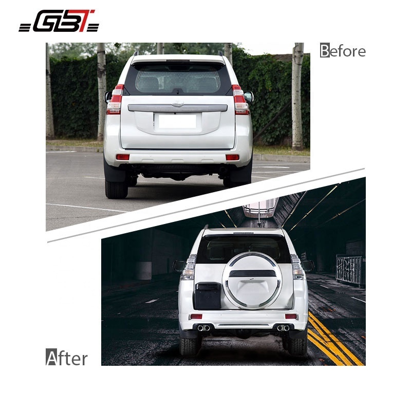 GBT car accessories include rear door with license board rear spare car doors tire cover for Auto Parts Land Cruiser Prado fj150