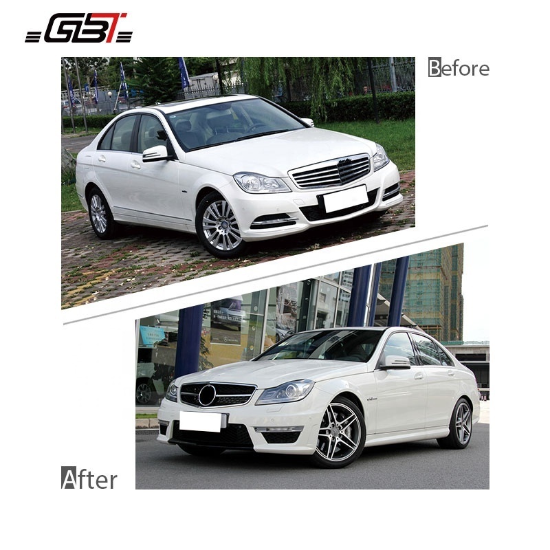 GBT Factories Instant Car Modification Upgrade For Mercedes c63 amg w204 Bodykit Exhaust Benz C63 Black Series Body Kit