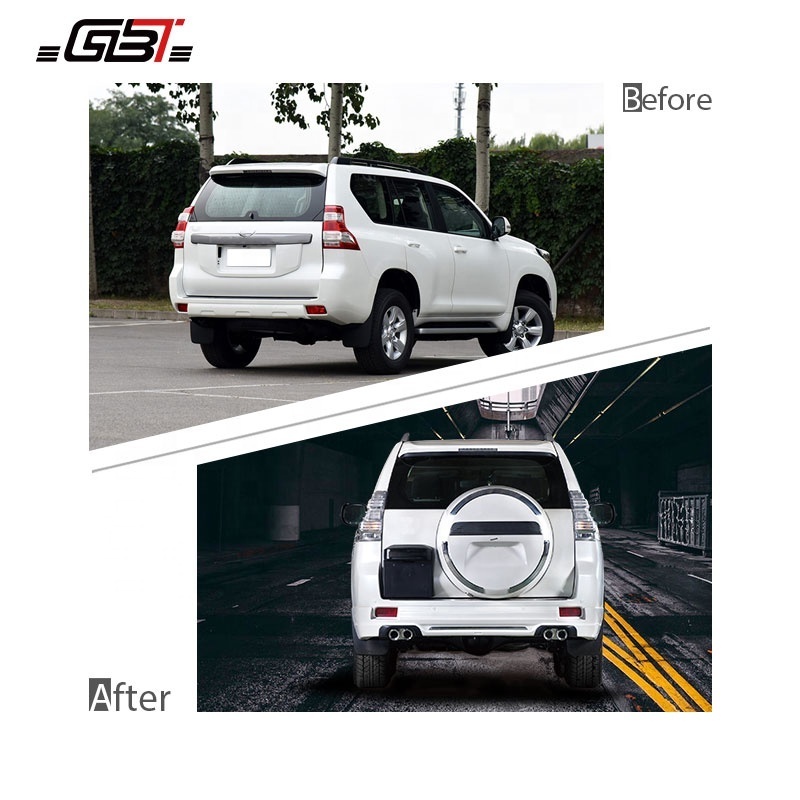 GBT car accessories include rear door with license board rear spare car doors tire cover for Auto Parts Land Cruiser Prado fj150