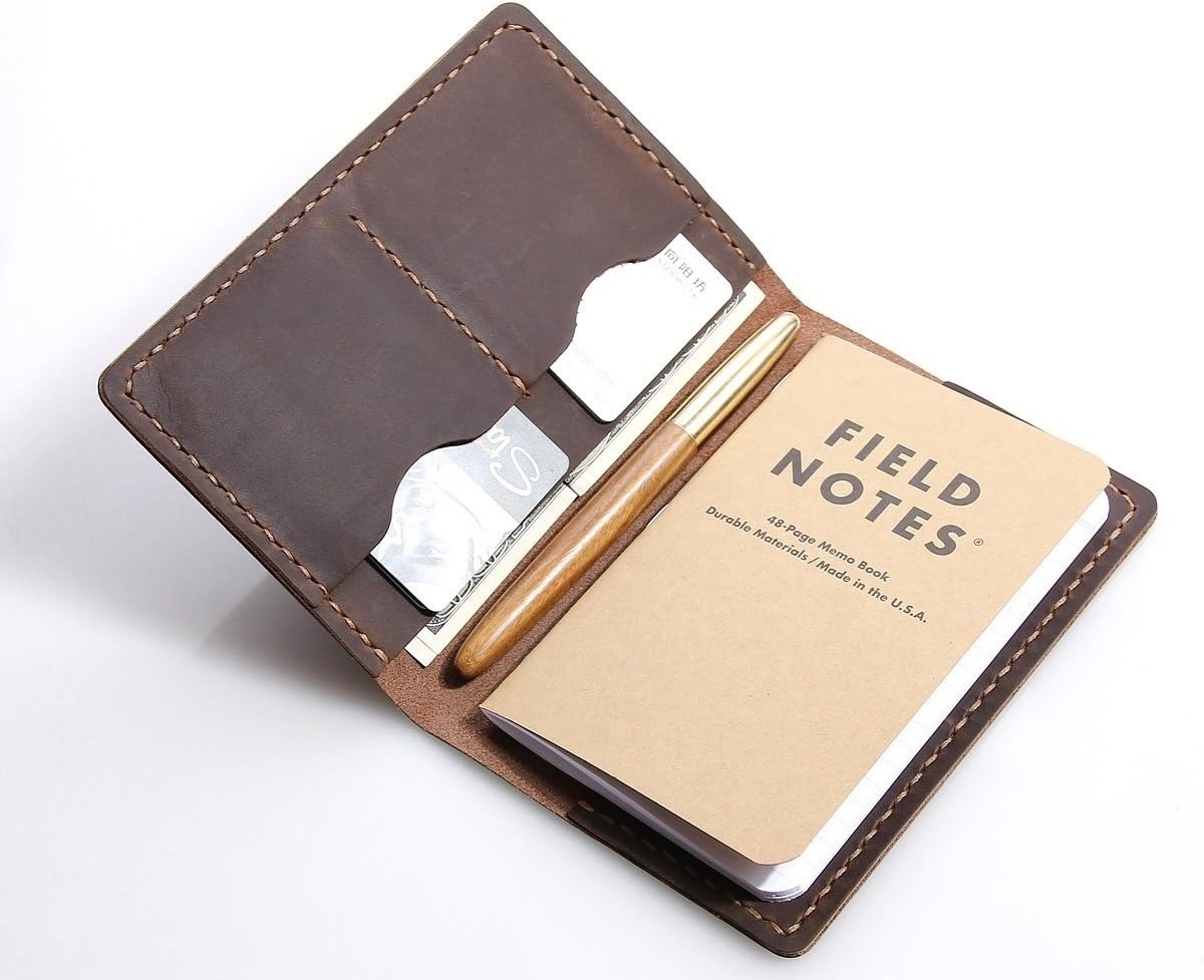 Leather Composition Cover Journal for Field Notes Notebooks