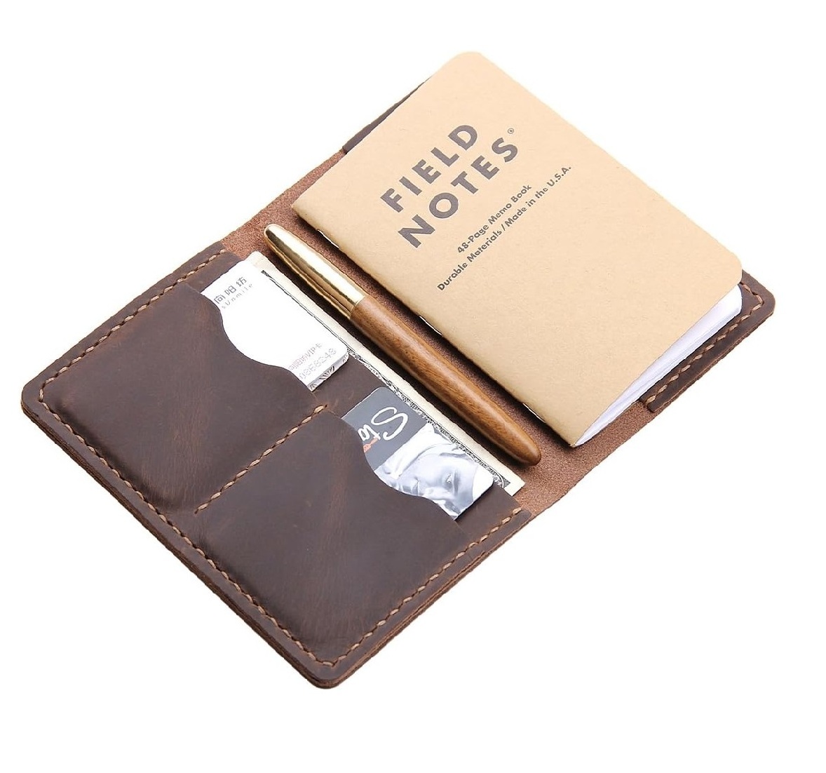 Leather Composition Cover Journal for Field Notes Notebooks