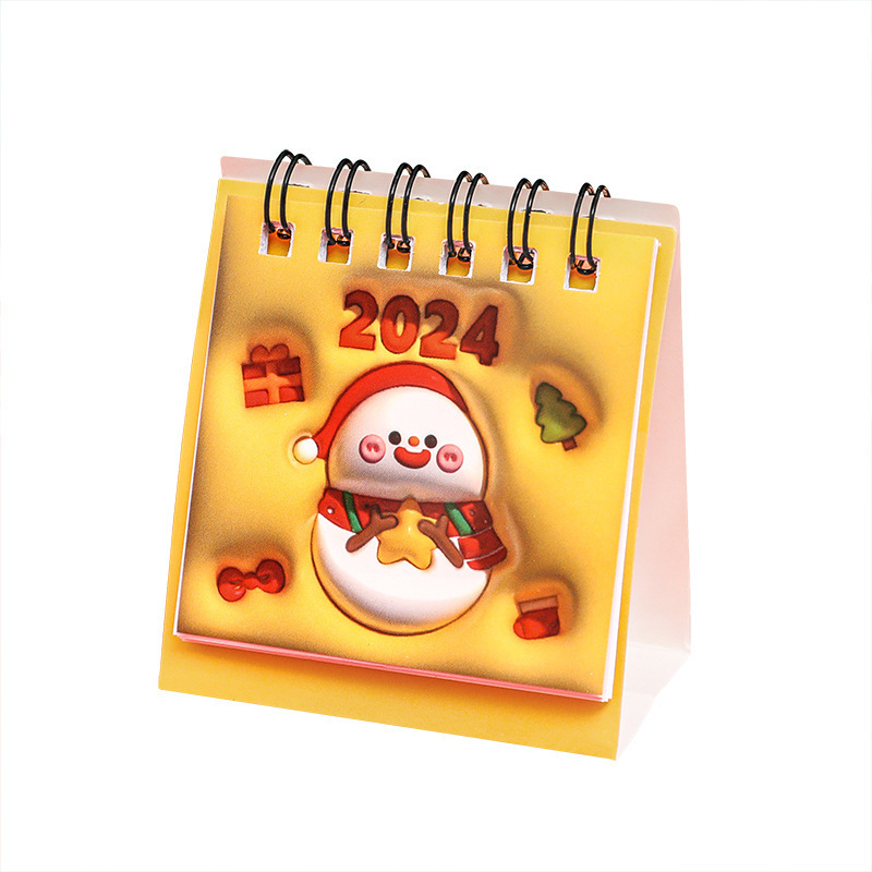 2025 cartoon 3D calendar Christmas gift mini desk calendar creative tabletop decoration calendar