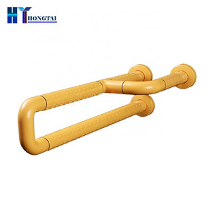 Yellow Standing Support Firm Handrails for Elderly Hand Grip Nylon Grab Bar