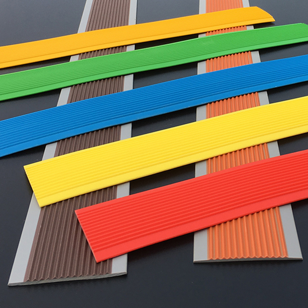 PVC stair nosing rubber stair nose edge wood floor step profile