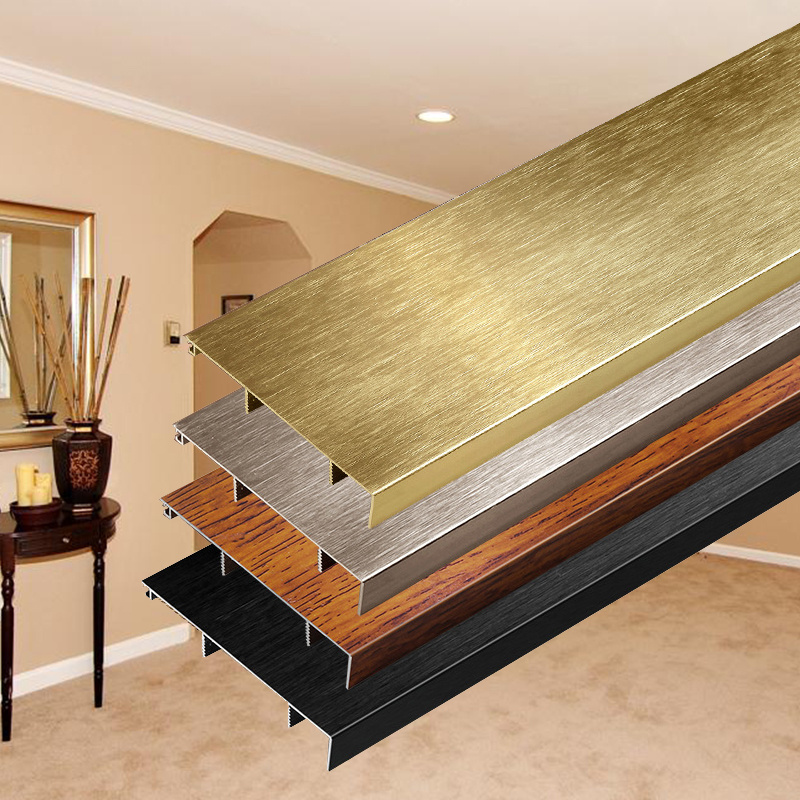 Aluminum Metal skirting led skirting light decoration baseboard skirting for hotel