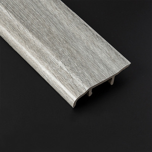 Skirting Kick Board PVC Plastic in Wooden 8cm in Color with Bracket