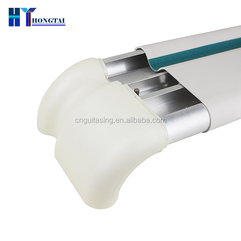 Hospital Hallway Wall Crash Hand Rail & Aluminum PVC for Patients Impact Resistant Wall Protection Handrail