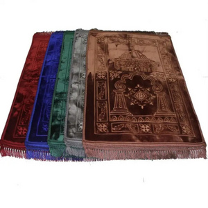 Anti Slip Backing Raschel Prayer Rug Islam Prayer Mat For Muslim