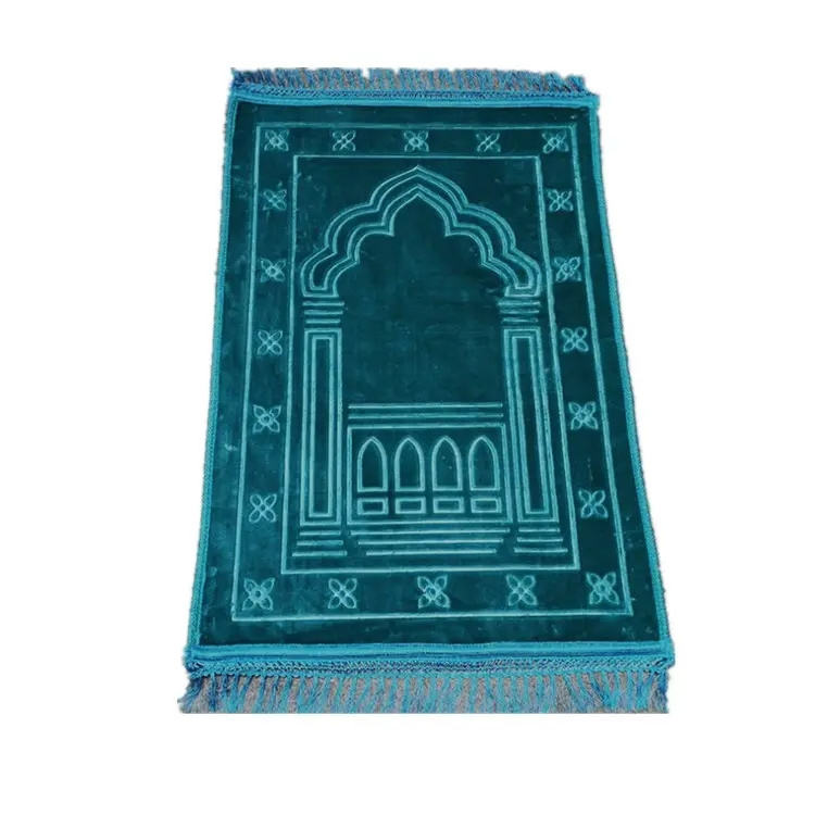 Anti Slip Backing Raschel Prayer Rug Islam Prayer Mat For Muslim