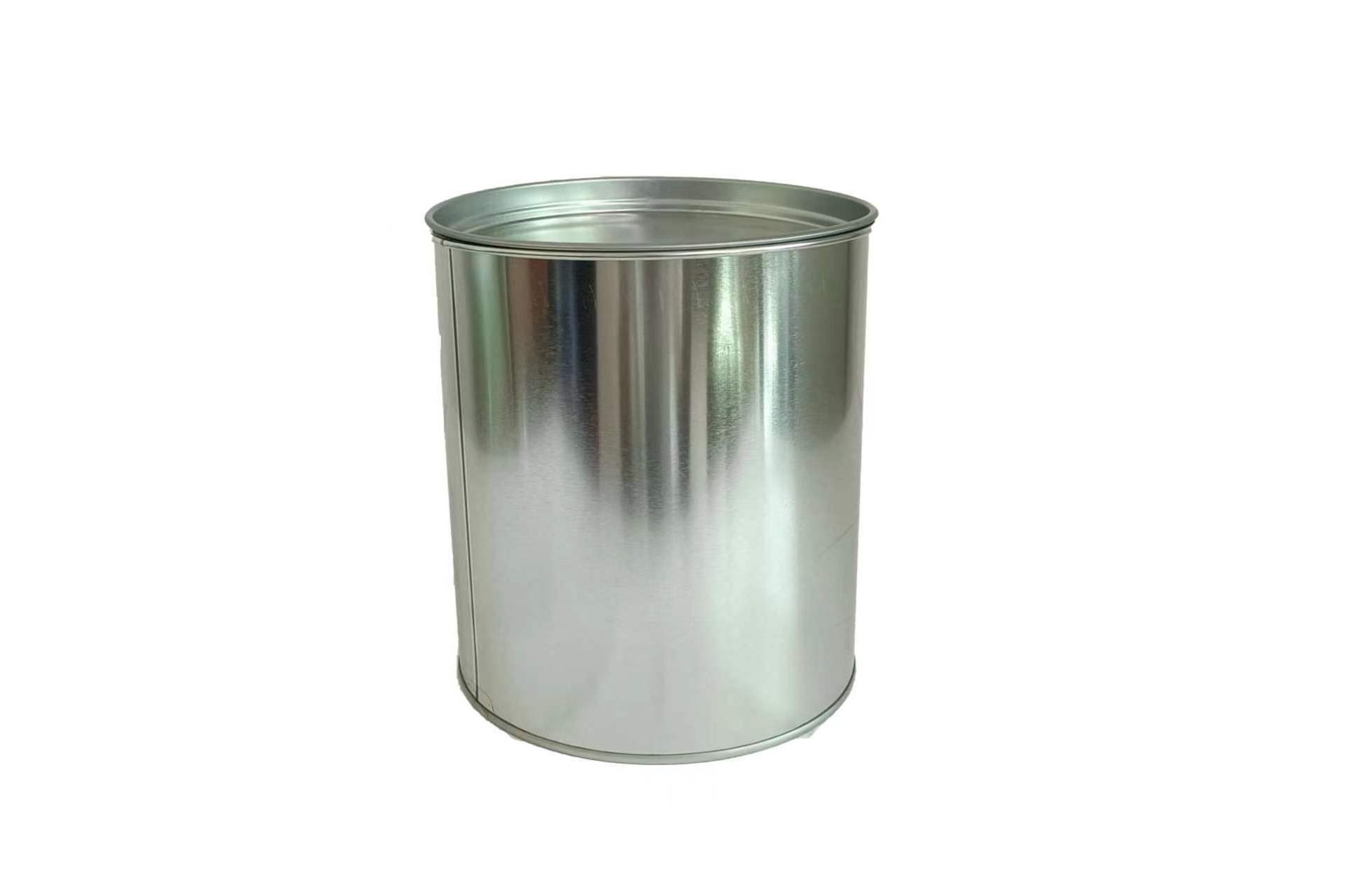 4kg empty round metal barrel tinplate Poly-Putty Base can for packaging