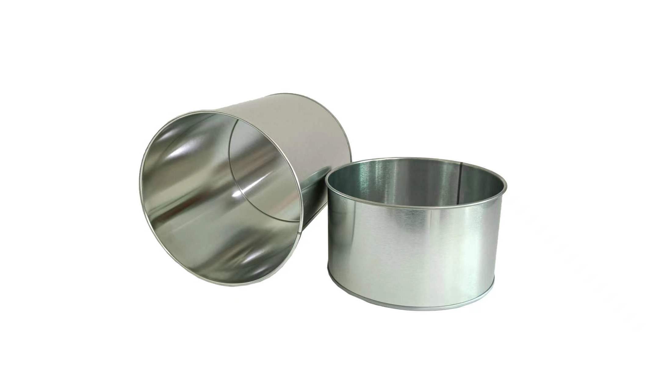 4kg empty round metal barrel tinplate Poly-Putty Base can for packaging