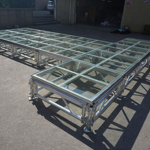 Event mobile Stage aluminum alloy high quality portable stage hot sale OEM wholesale glass stage