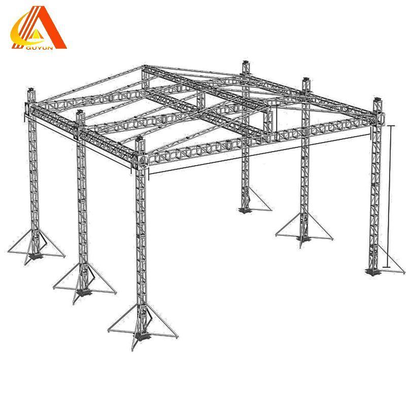 Popular event stage truss system customized high quality DJ stand easy to install glass transparent platform OEM wholesale