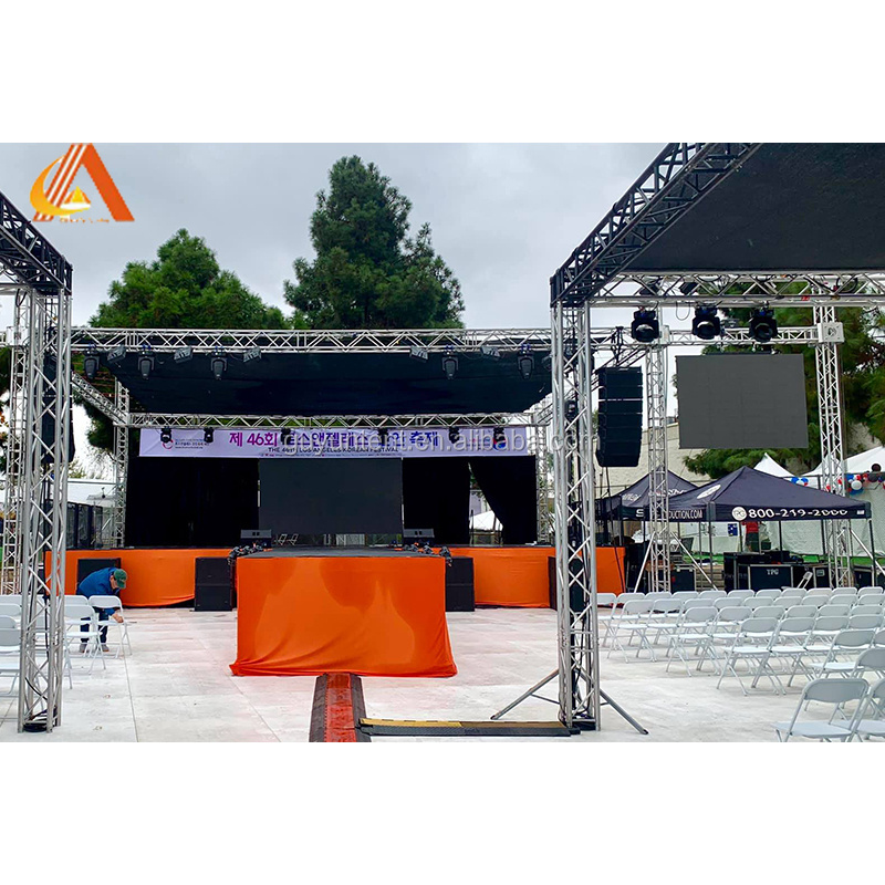 Exhibition Concert Events Wedding Lighting Show Speaker Equipment Aluminum Portable Stage Truss