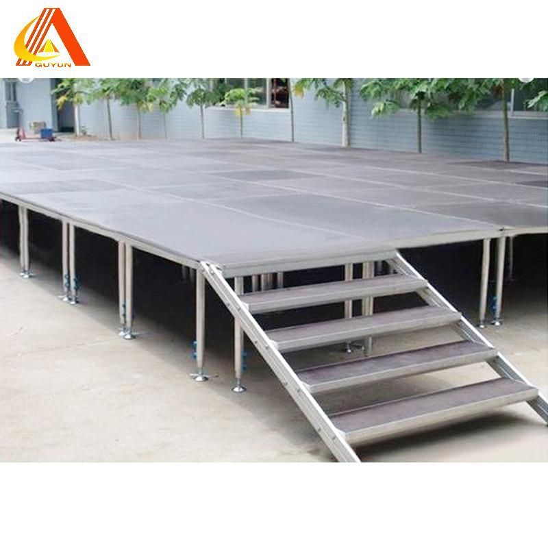 Popular event stage truss system customized high quality DJ stand easy to install glass transparent platform OEM wholesale