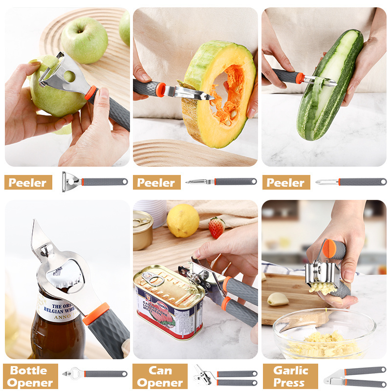 19 Pcs Kitchenware Stainless Steel Kitchen Gadgets Kitchen Utensils Accessories Cooking Tools Set