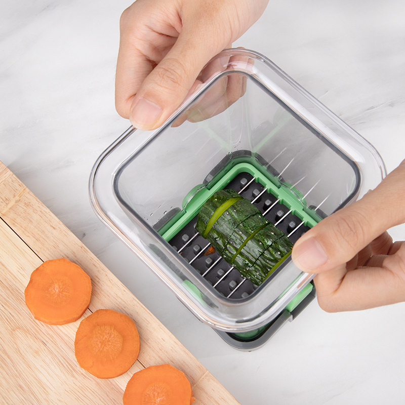 Plastic Small All In One Multifunctional Vegetable Chopper Slicer Potato Veggie Cutter Grinder