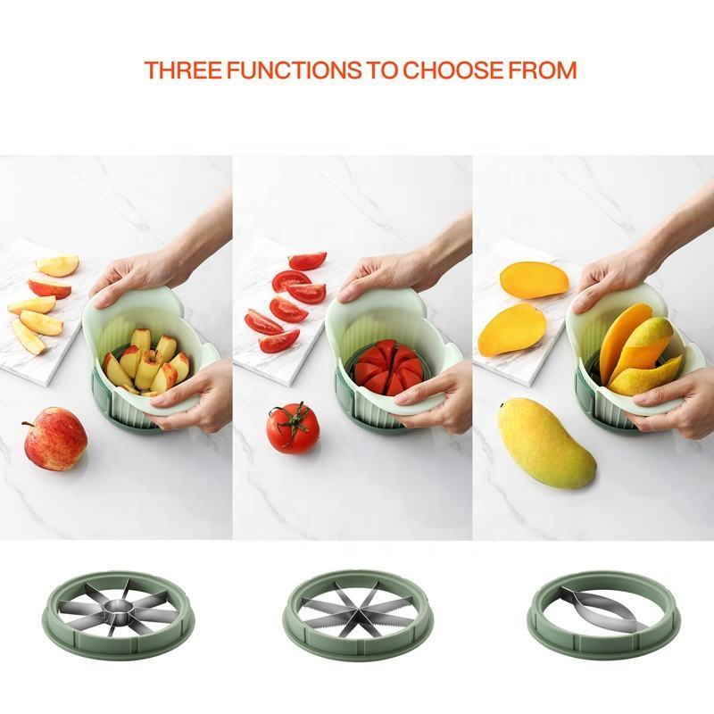 Kitchen Multifunctional Manual Press Vegetable and Fruit Apple Cutter Tomato Mango Slicer