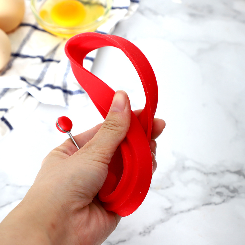 Kitchen Tools Custom Heart Shape Omelette Frying Ring Pancake Mold Silicone Egg Ring