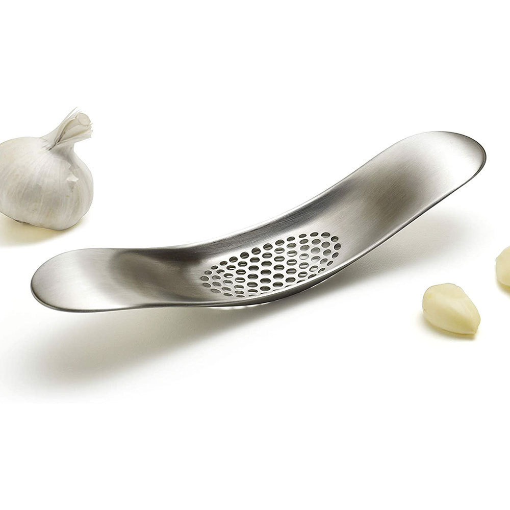 Dishwasher Safe Stainless Steel Garlic Rocker Crusher Mincer Press Multi-Function Garlic Press