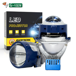 GVIEW G17 New 3.0 Bi LED Projector Lens Headlight 55W Hi Low Beam LED H4 Projector Kit \Laser LED Projector Lens Headlight