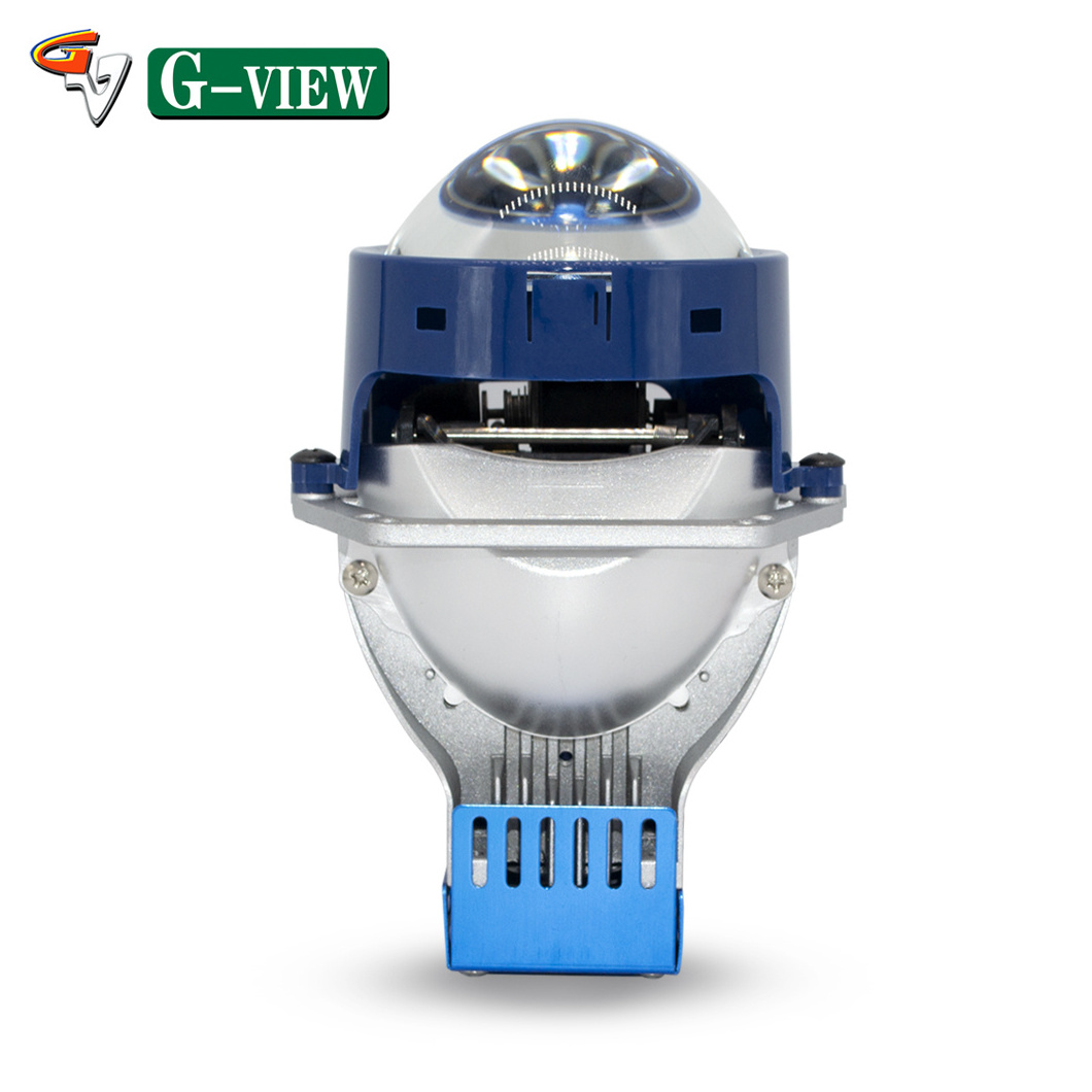 GVIEW G17 New 3.0 Bi LED Projector Lens Headlight 55W Hi Low Beam LED H4 Projector Kit \Laser LED Projector Lens Headlight