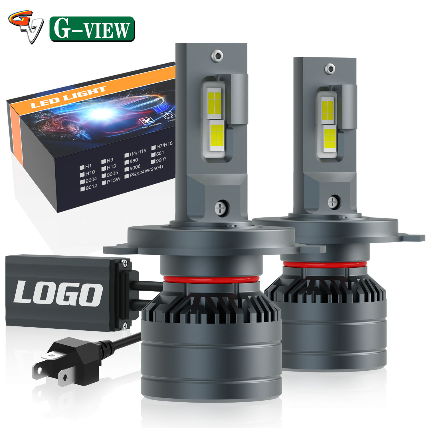 Gview G15 Car Light Bulb H11 H7 Led 9006 Canbus Auto Accessories 360 12V H15 Luces Focos Kit 9005 H4 Led Headlights 20000Lm