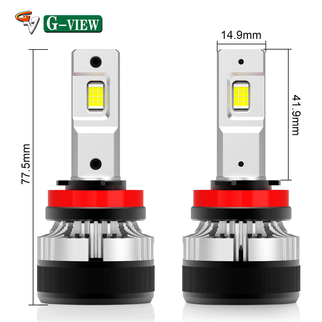 Gview G18 200W 40000LM 5500k Auto led car led lights H8 H11 H16 H9 led headlight bulbs