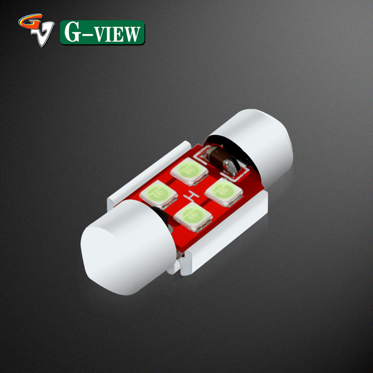 Gview Canbus No Error 31mm Festoon Car led bulb 4smd 3030 auto led Interior  Dome Light bulb white iceblue color