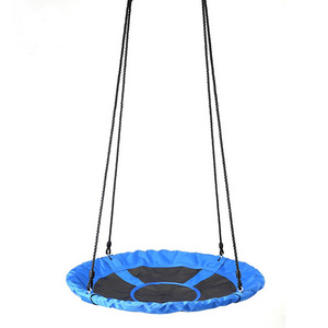 Outdoor Kids Nest Swing Foldable Hanging Round Children Net Web Swing