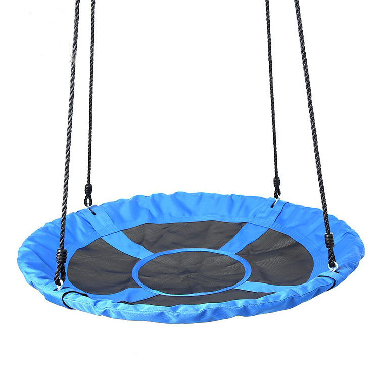 Outdoor Kids Nest Swing Foldable Hanging Round Children Net Web Swing