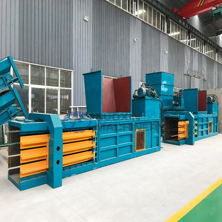 Hydraulic waste paper balling press machine waste tire baler used clothes scrap car baler press compactor for recycling