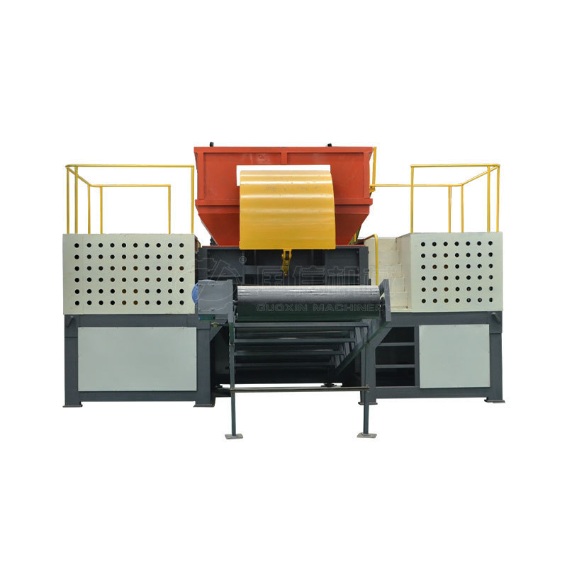 Guoxin double shaft shredder/waste wood pallet double shaft shredder