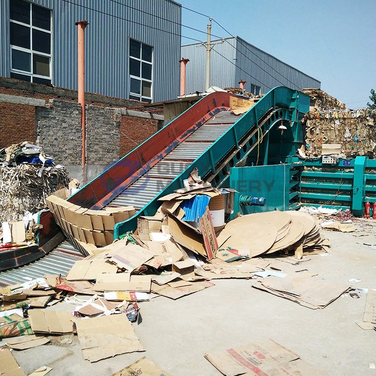 Hydraulic waste paper balling press machine waste tire baler used clothes scrap car baler press compactor for recycling