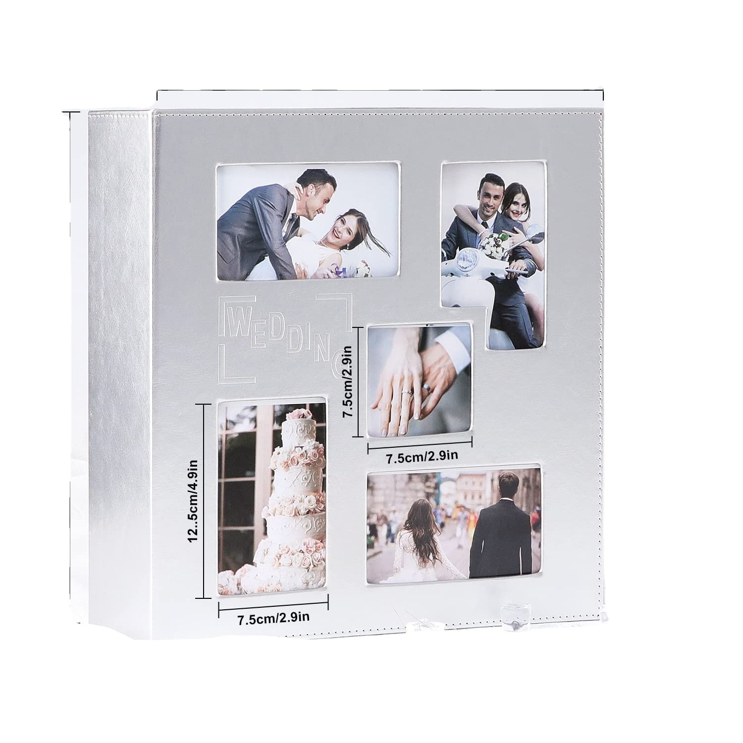 2024 Wholesale Photo Album Custom Hardcover Leather DIY 4x6 Wedding Baby Family Plastic Sheets Photocard Album Collect Book