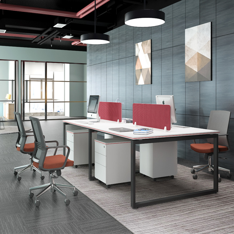 New design call center open  4 person office modular workstations