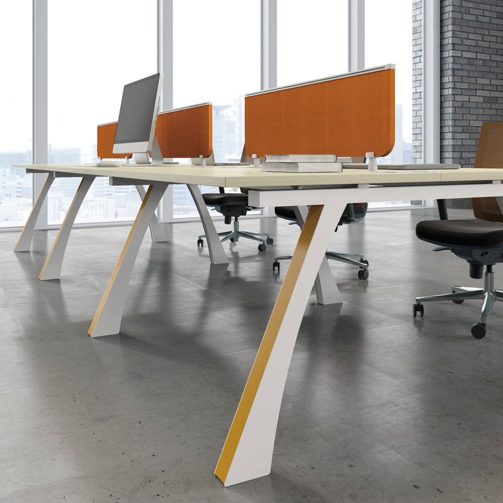 Good price staff office table design open workstation for 6 person